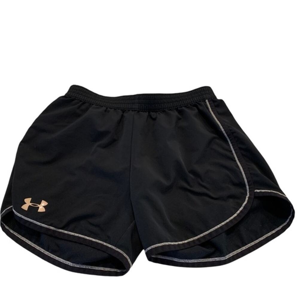 Under armour black loose fit heat‎ shorts. Size small.